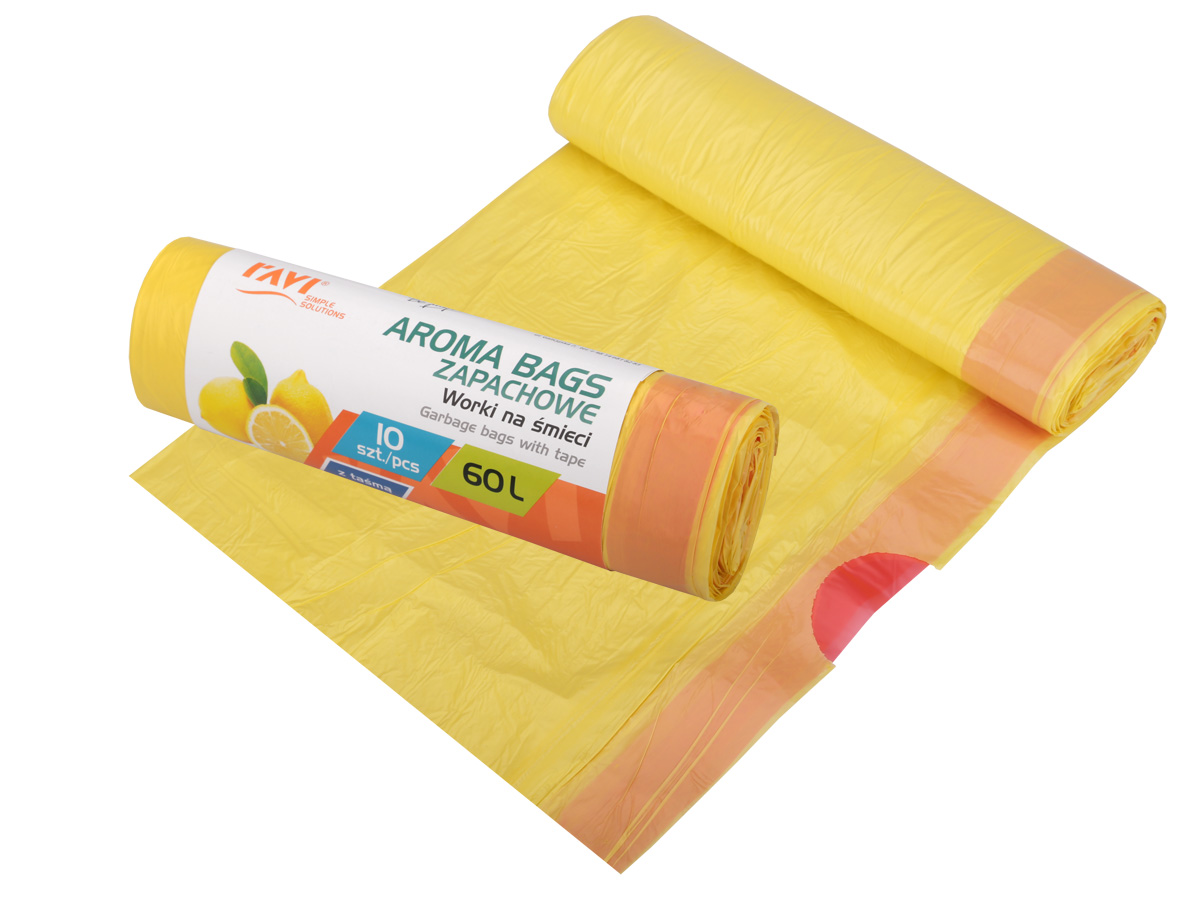 AROMA BAGS atkritumu maisi 60L, citrusu